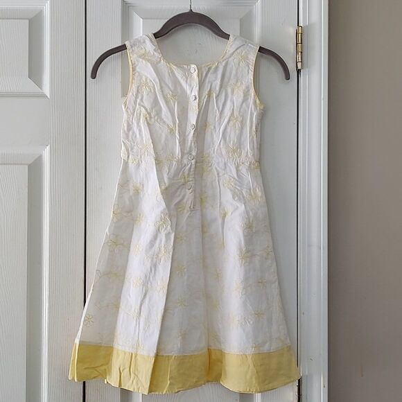 Strasburg  white with yellow embroidered design Easter spring dress  Sz 7 - Picture 5 of 6